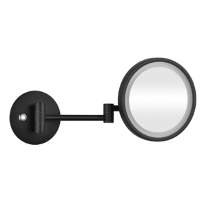 Miroir grossissant éclairant à fixer avec bras articulé