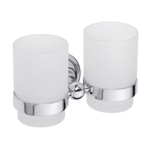 Porte verre double à fixer